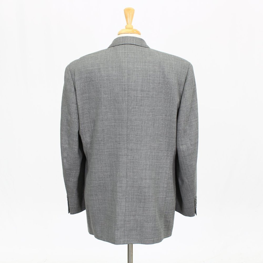 Jack Victor 46r Gray Solid 3-Button Sport Coat Bl… - image 7